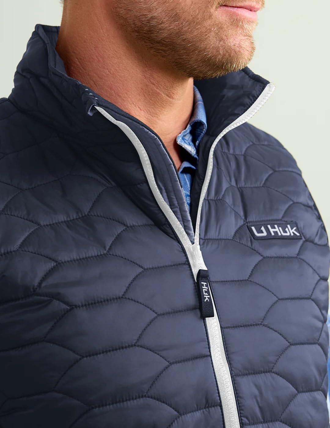 imageHUK Mens Scale DWR Insulated Performance Fishing VestNaval Academy