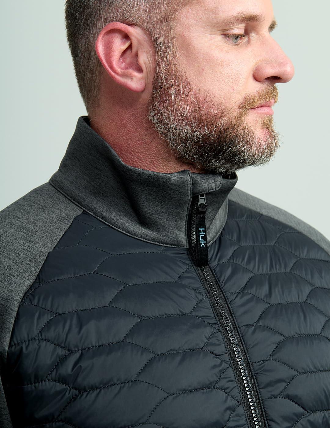 imageHUK Mens Scale Hybrid DWR Performance Fishing JacketBlack