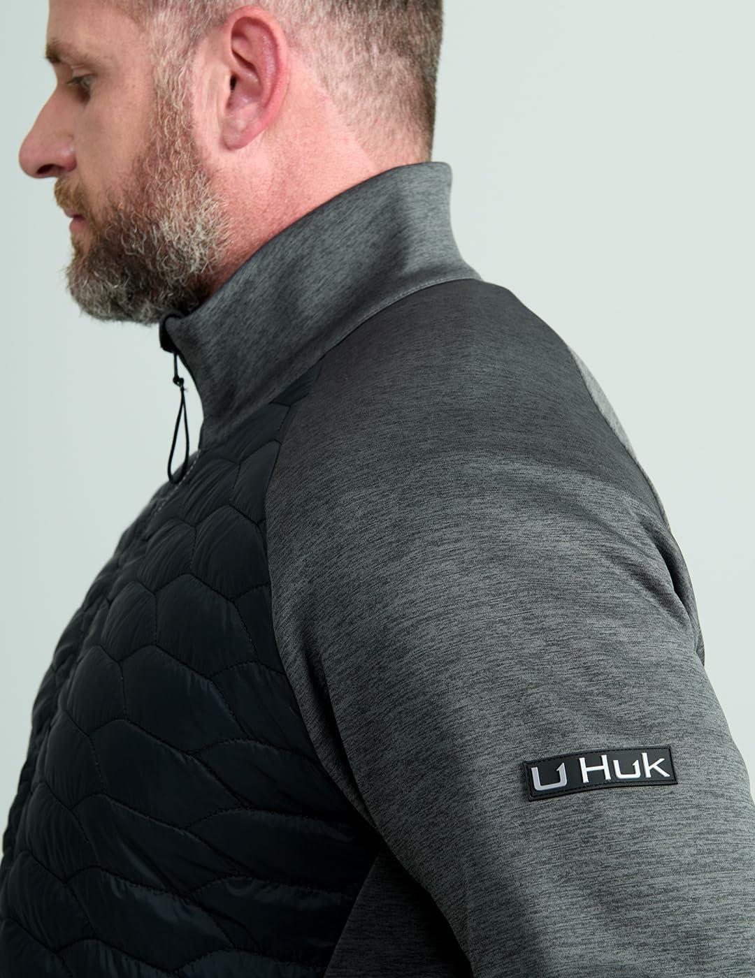imageHUK Mens Scale Hybrid DWR Performance Fishing JacketBlack