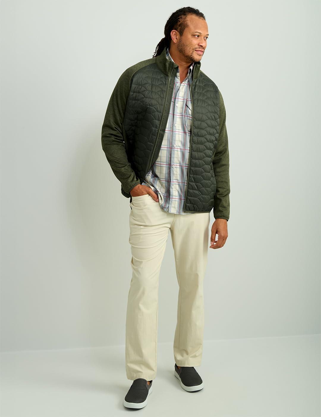 imageHUK Mens Scale Hybrid DWR Performance Fishing JacketCypress Landing