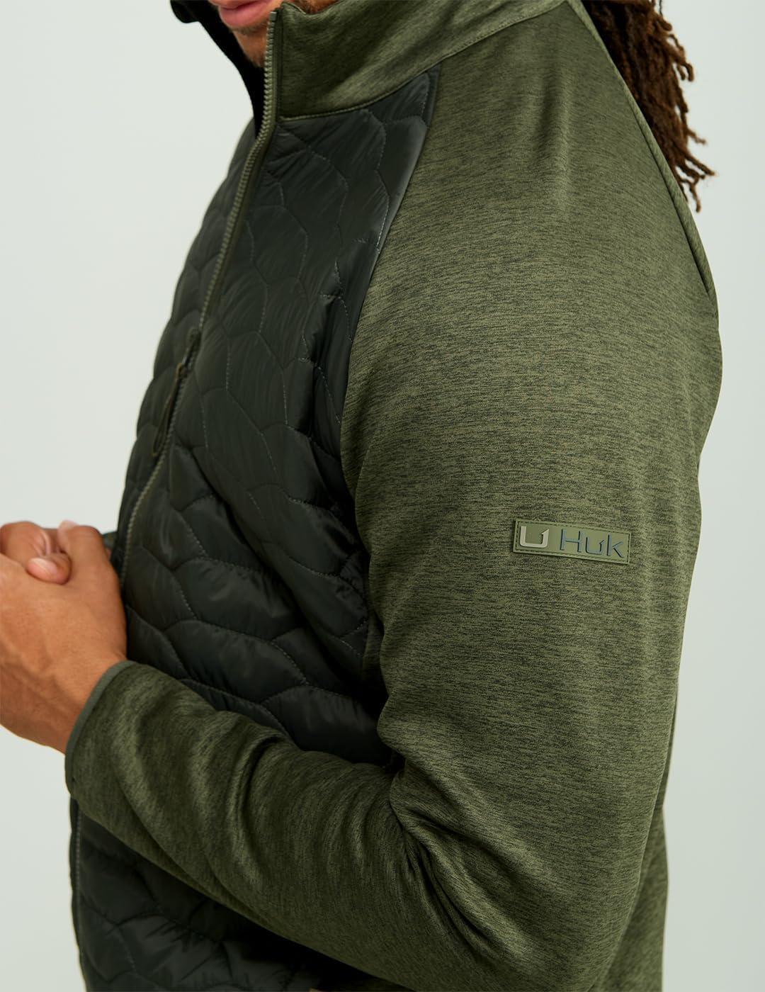 imageHUK Mens Scale Hybrid DWR Performance Fishing JacketCypress Landing