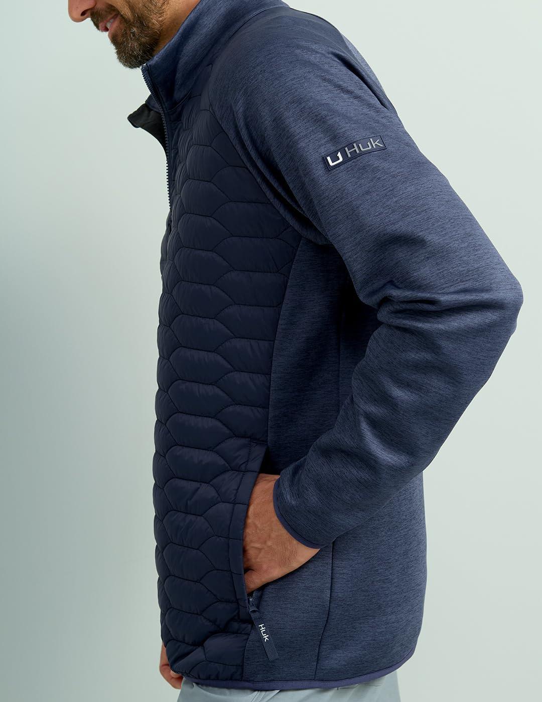 imageHUK Mens Scale Hybrid DWR Performance Fishing JacketNaval Academy