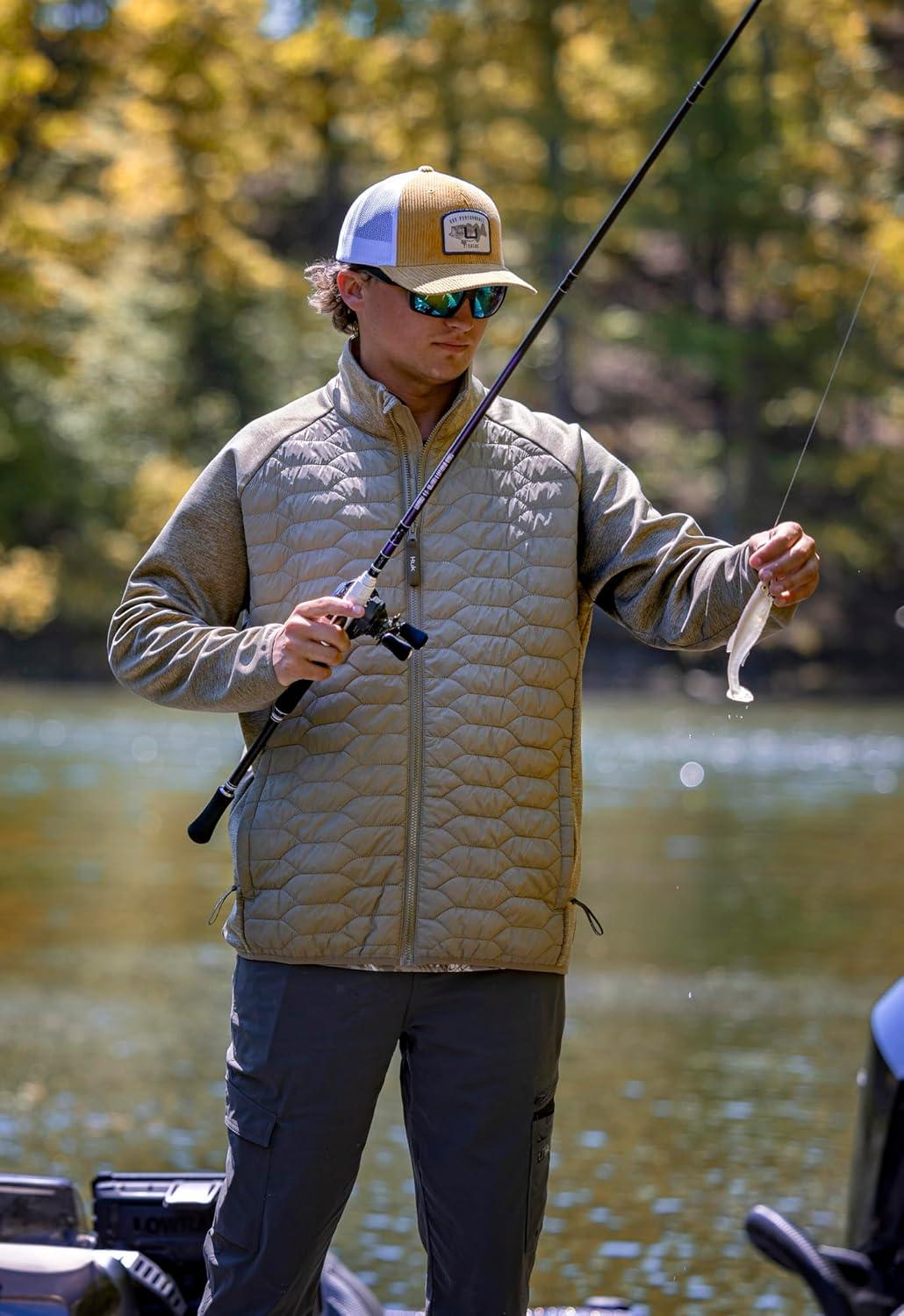 imageHUK Mens Scale Hybrid DWR Performance Fishing JacketOverland Trek