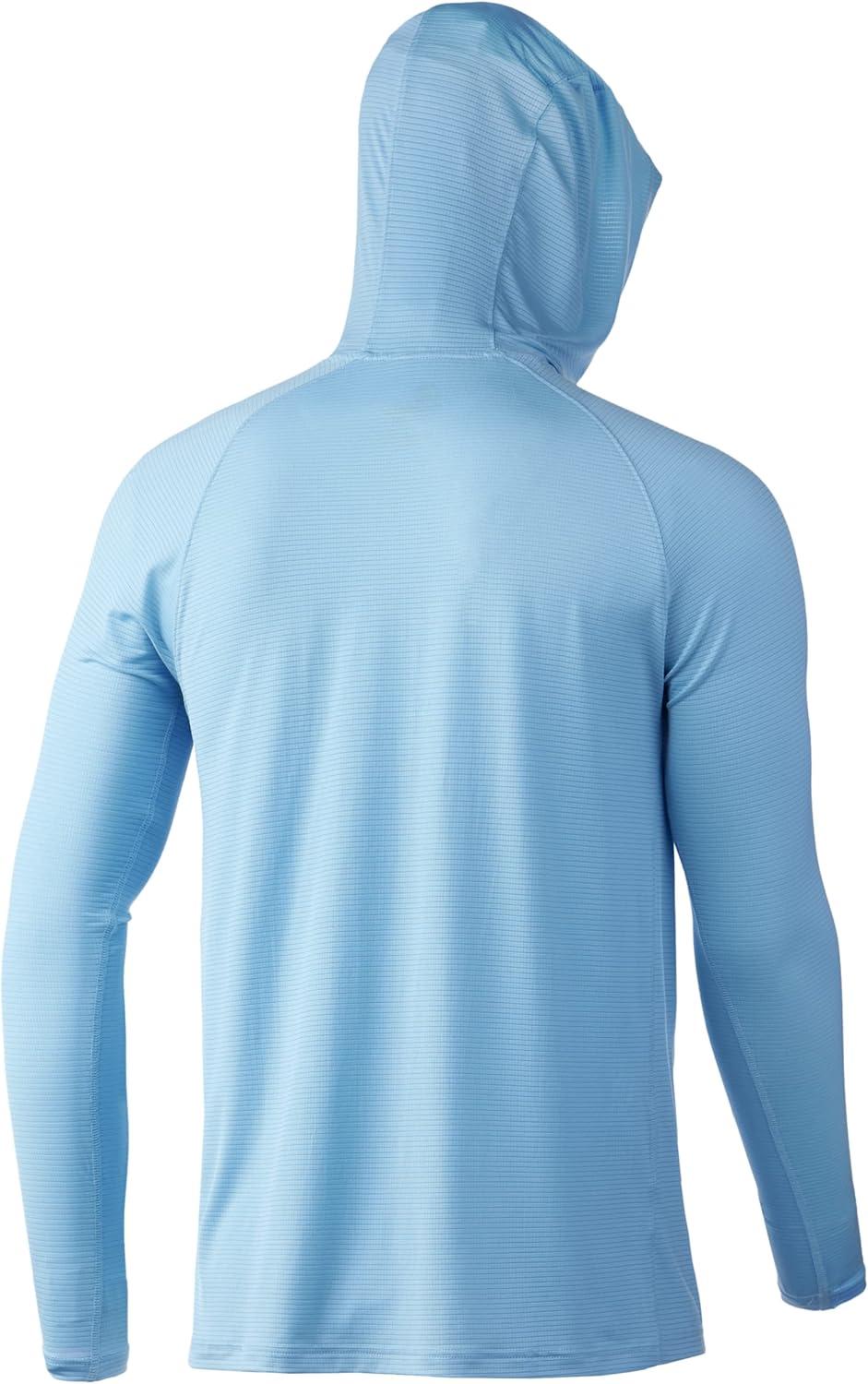 imageHUK Mens Standard A1A Hoodie QuickDry Performance Hooded Shirt 30 UPFBaltic Sea