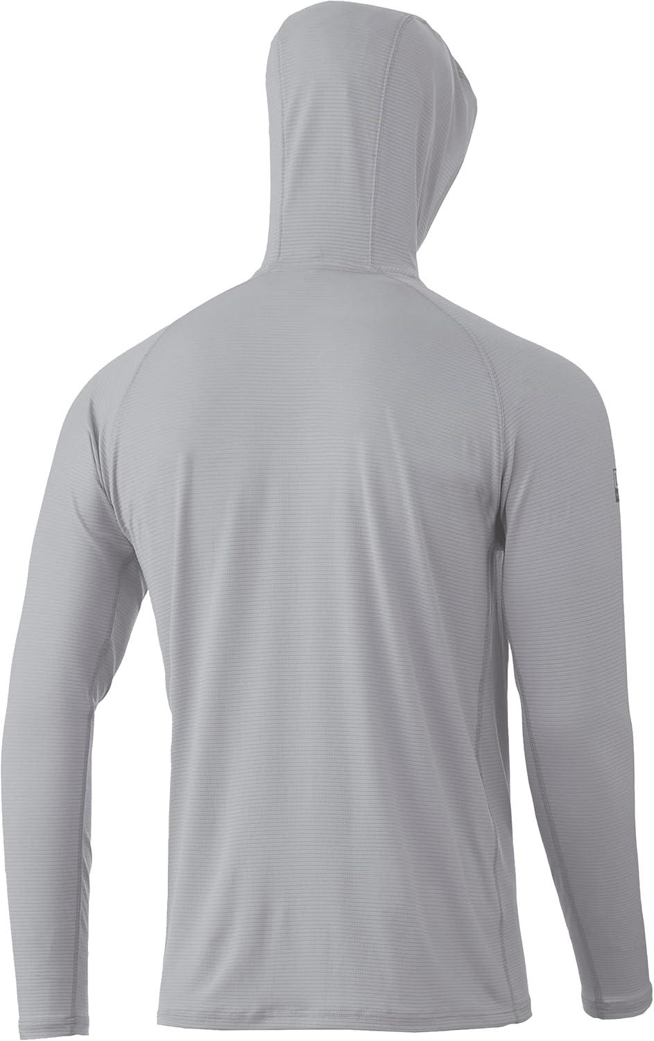 imageHUK Mens Standard A1A Hoodie QuickDry Performance Hooded Shirt 30 UPFHarbor Mist