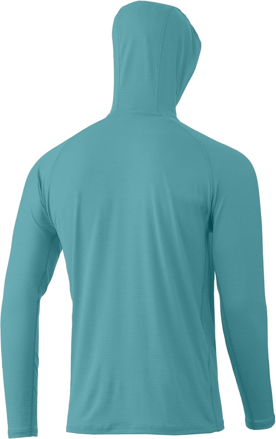 imageHUK Mens Standard A1A Hoodie QuickDry Performance Hooded Shirt 30 UPFMarine Blue