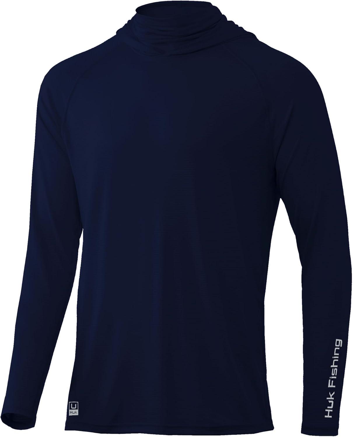 imageHUK Mens Standard A1A Hoodie QuickDry Performance Hooded Shirt 30 UPFNaval Academy