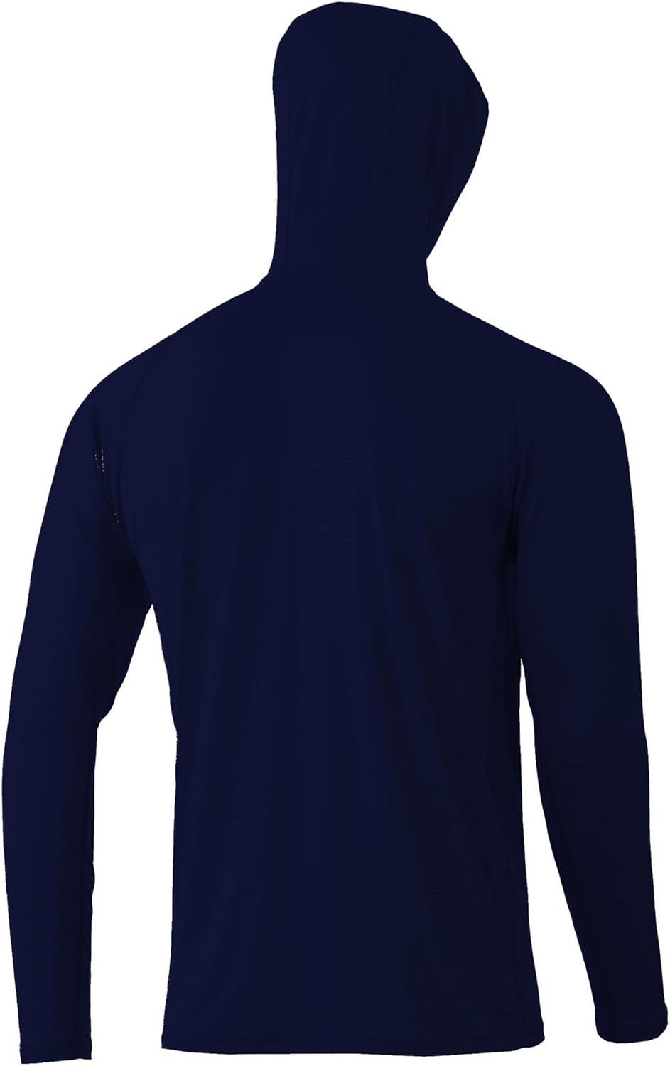 imageHUK Mens Standard A1A Hoodie QuickDry Performance Hooded Shirt 30 UPFNaval Academy
