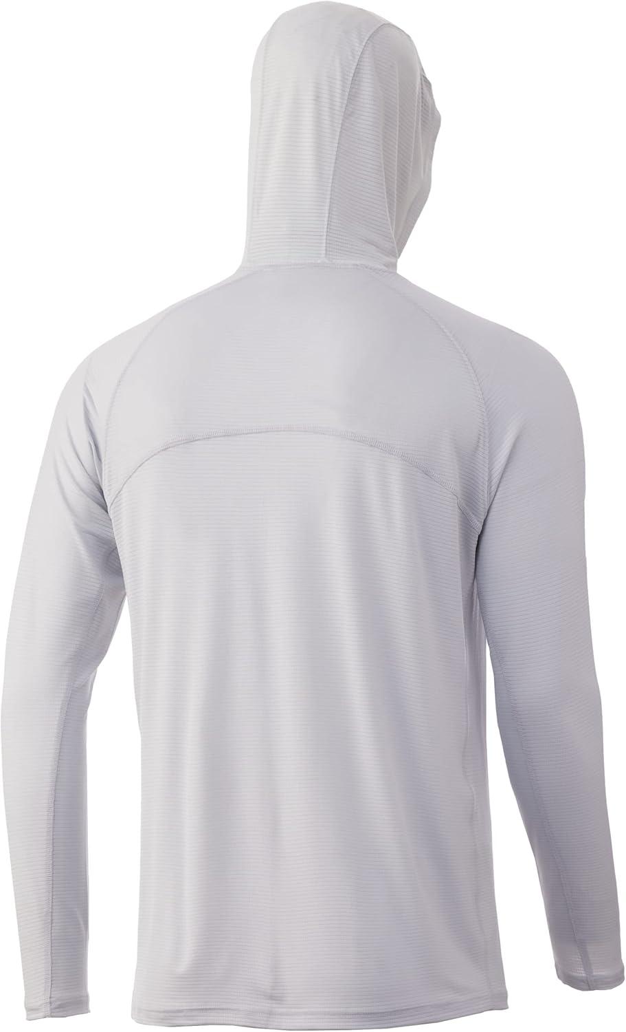 imageHUK Mens Standard A1A Hoodie QuickDry Performance Hooded Shirt 30 UPFOyster