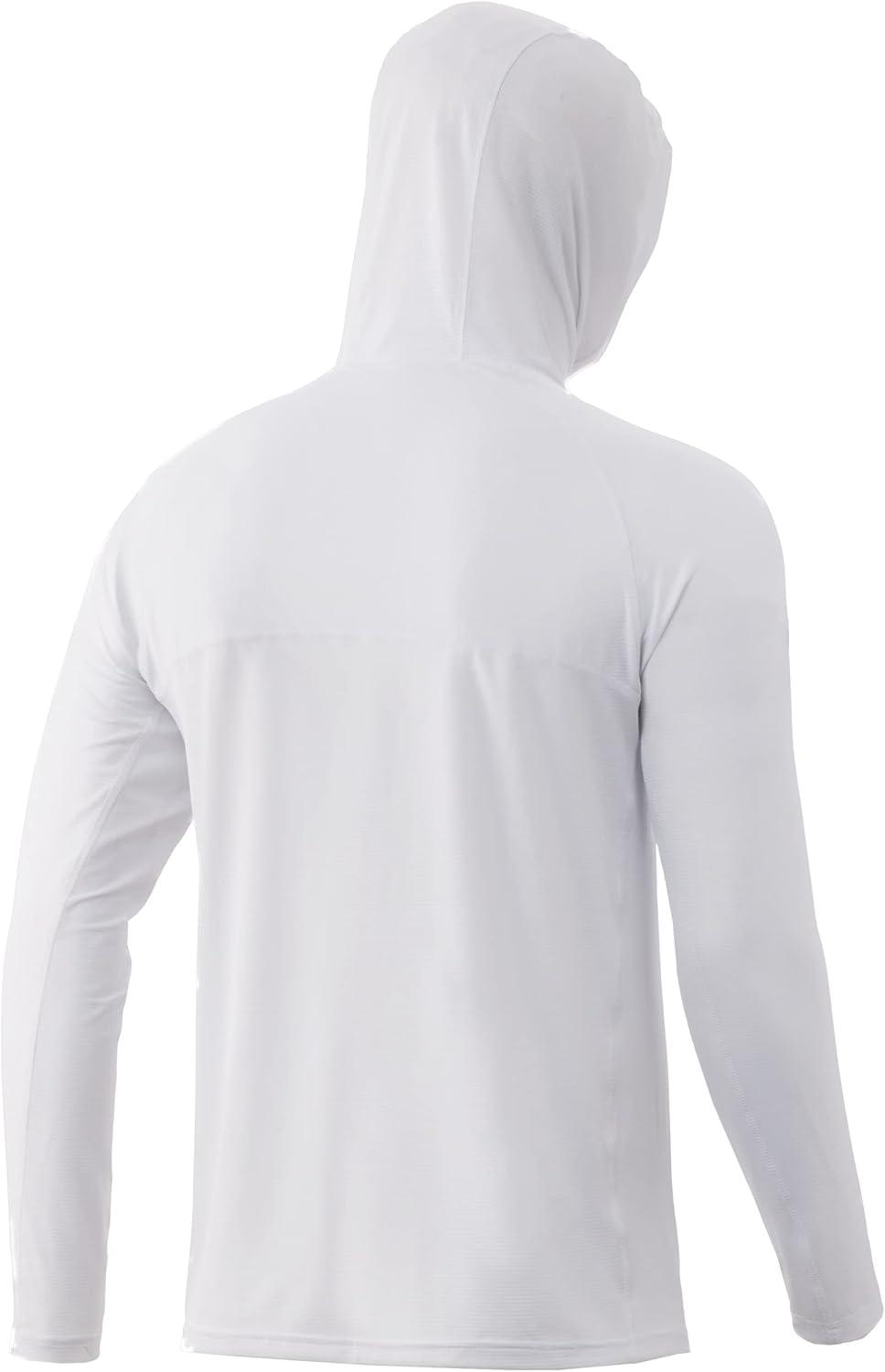 imageHUK Mens Standard A1A Hoodie QuickDry Performance Hooded Shirt 30 UPFWhite