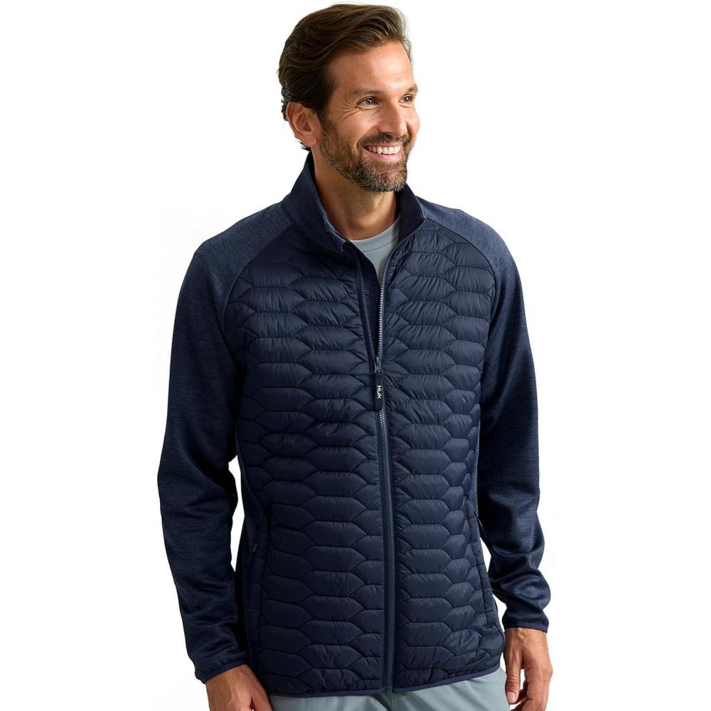 imageHUK Mens Scale Hybrid DWR Performance Fishing JacketNaval Academy
