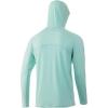 imageHUK Mens Standard A1A Hoodie QuickDry Performance Hooded Shirt 30 UPFBeach Glass