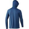 imageHUK Mens Standard A1A Hoodie QuickDry Performance Hooded Shirt 30 UPFTitanium Blue