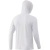 imageHUK Mens Standard A1A Hoodie QuickDry Performance Hooded Shirt 30 UPFWhite