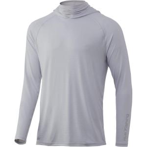 imageHUK Mens Standard A1A Hoodie QuickDry Performance Hooded Shirt 30 UPFHarbor Mist