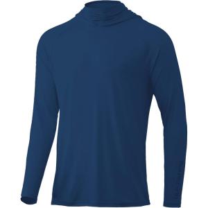 imageHUK Mens Standard A1A Hoodie QuickDry Performance Hooded Shirt 30 UPFSet Sail