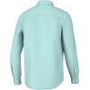 imageHUK Back Draft Solid Long Sleeve Button Vented Fishing Shirt for MenEggsheel Blue