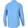 imageHUK Back Draft Solid Long Sleeve Button Vented Fishing Shirt for MenMarolina Blue