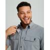 imageHUK Back Draft Solid Short Sleeve Button Vented Fishing Shirt for MenNight Owl