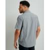 imageHUK Back Draft Solid Short Sleeve Button Vented Fishing Shirt for MenNight Owl