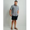 imageHUK Back Draft Solid Short Sleeve Button Vented Fishing Shirt for MenNight Owl
