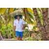 imageHUK Back Draft Solid Short Sleeve Button Vented Fishing Shirt for MenWhite