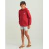 imageHUK Boys Coldfront Performance Fishing Hoodie for KidsScarlet Blaze Heather