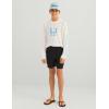 imageHUK Boys Creekbed Performance Fishing Cargo Shorts for KidsBlack