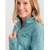 imageHUK Coldfront 14 Zip Performance Fishing Jacket for WomenStorm Blue Heather