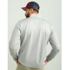 imageHUK Mens Coldfront 14 Zip Performance Fishing JacketHarbor Mist Heather
