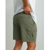 imageHUK Mens Creekbed 7quot Performance Fishing Cargo ShortsMoss