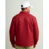 imageHUK Mens Scale Shacket DWR Insulated Performance Fishing Shirt JacketScarlet Blaze