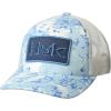 imageHUK Unisex Kids Trucker AntiGlare Snapback Fishing HatFin Flats Camo  Crystal Blue