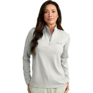 imageHUK Coldfront 14 Zip Performance Fishing Jacket for WomenHarbor Mist Heather