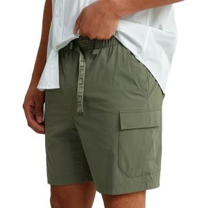 imageHUK Mens Creekbed 7quot Performance Fishing Cargo ShortsMoss