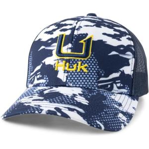 imageHUK Unisex Kids Trucker AntiGlare Snapback Fishing HatFoam  Black