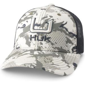 imageHUK Unisex Kids Trucker AntiGlare Snapback Fishing HatKc  Moss