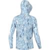 imageHUK Boys KC Scott Patterned Hoodie Performance Hooded Fishing ShirtApex Vert  Ice Water