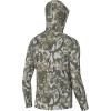 imageHUK Mens Kc Scott Patterned Pursuit Hoodie Hooded Fishing ShirtApex Vert  Moss