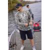 imageHUK Mens Kc Scott Patterned Pursuit Hoodie Hooded Fishing ShirtApex Vert  Moss