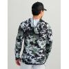 imageHUK Mens Kc Scott Patterned Pursuit Hoodie Hooded Fishing ShirtBlack 20
