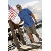imageHUK Mens Kona Pattern Short Sleeve Fishing Button Down ShirtAmericookin  Quiet Harbor