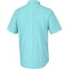 imageHUK Mens Kona Pattern Short Sleeve Fishing Button Down ShirtCross Dye  Island Paradise
