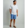 imageHUK Mens Kona Pattern Short Sleeve Fishing Button Down ShirtCross Dye Stripe  White
