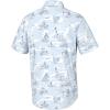 imageHUK Mens Kona Pattern Short Sleeve Fishing Button Down ShirtFish Bones  Ice Water