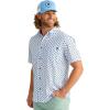 imageHUK Mens Kona Pattern Short Sleeve Fishing Button Down ShirtFog Green