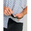 imageHUK Mens Kona Pattern Short Sleeve Fishing Button Down ShirtHarbor Mist 30