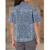 imageHUK Mens Kona Pattern Short Sleeve Fishing Button Down ShirtHukdana  Naval Academy