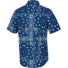 imageHUK Mens Kona Pattern Short Sleeve Fishing Button Down ShirtHukdana  Naval Academy