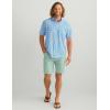 imageHUK Mens Kona Pattern Short Sleeve Fishing Button Down ShirtOcean Blue